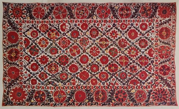 Photograph of a fine Tajik rug