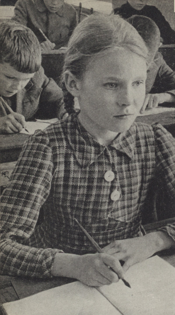 In one of the new schools of the Latvian SSR