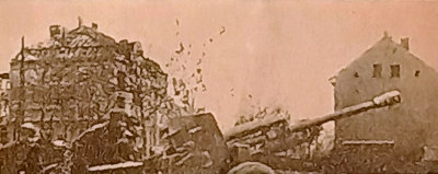 Artillerymen fight in streets of capital